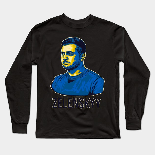 Zelenskyy Long Sleeve T-Shirt by ComPix